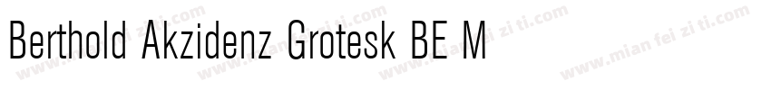 Berthold Akzidenz Grotesk BE MdCn字体转换